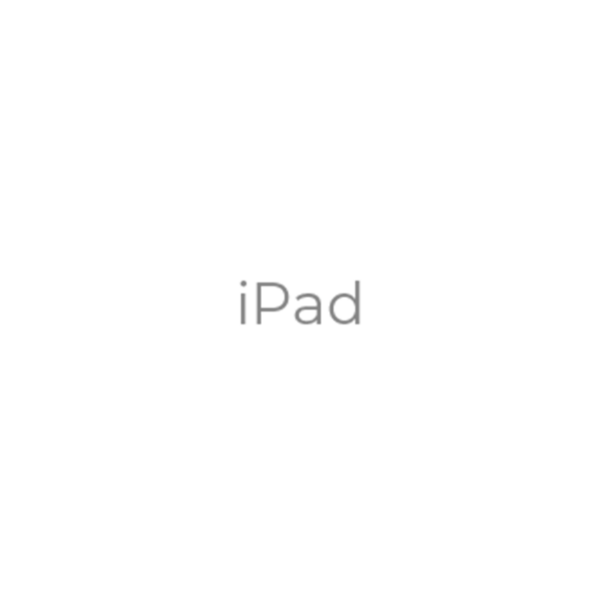 iPad Schriftzug