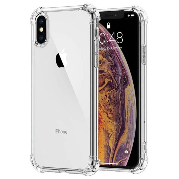 iPhone X transparente Hülle mit dicken Ecken vorne/hinten