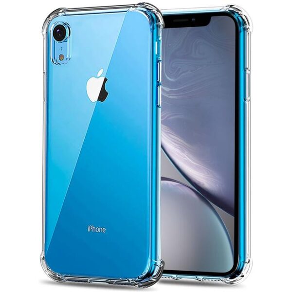 iPhone XR transparente Hülle mit dicken Ecken für Extraschutz